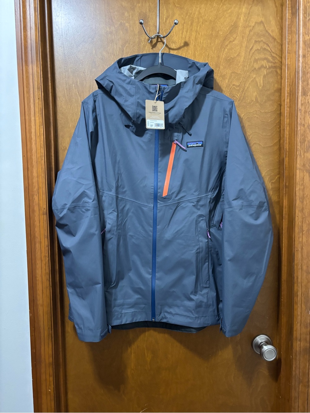 PATAGONIA Granite Crest Rain Coat, Women's Large, Smolder Blue, NWT